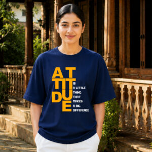 attitude graphic t-shirt