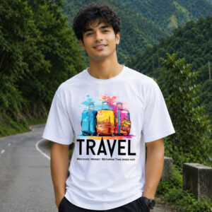 TRAVEL BECAUSE MONEY RETURNS TIME DOES NOT T-Shirt