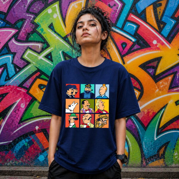 TINTIN - 9 CUBE Premium Cotton T-Shirt (Unisex | 180 GSM)