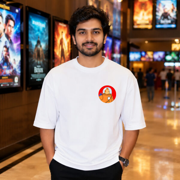 Tintin Destination Moon Oversized T-Shirt | Comic Collection Tee | Magajastra