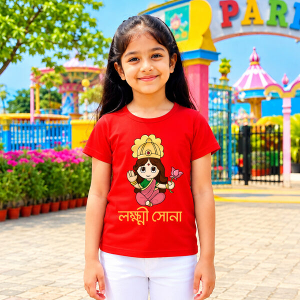 LOKKHI SONA Kids Premium Cotton T-Shirt (180 GSM)