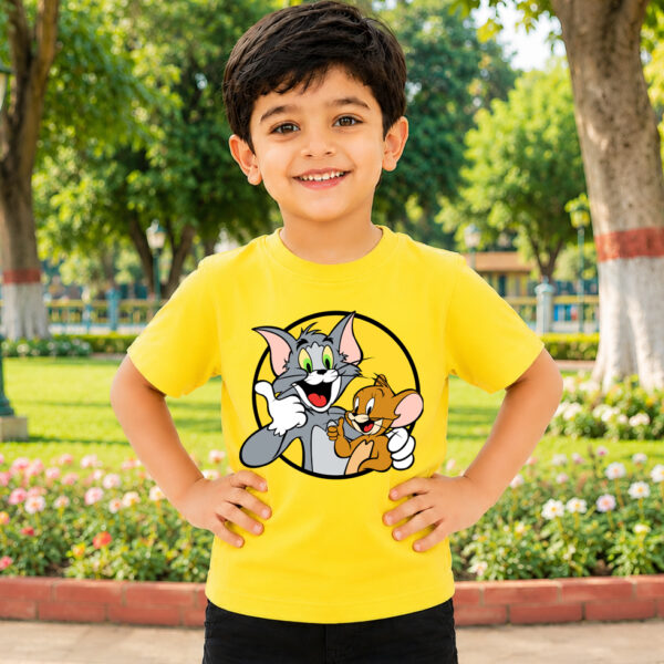TOM AND JERRY Kids Premium Cotton T-Shirt (180 GSM)