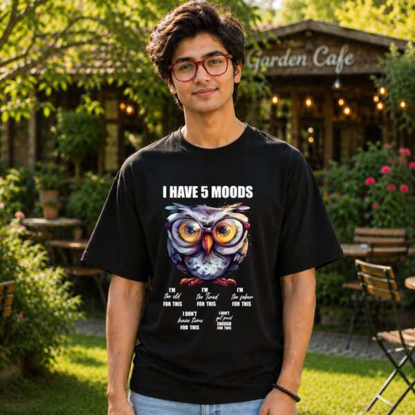 I HAVE 5 MOODS  Premium Cotton T-Shirt (Unisex | 180 GSM)
