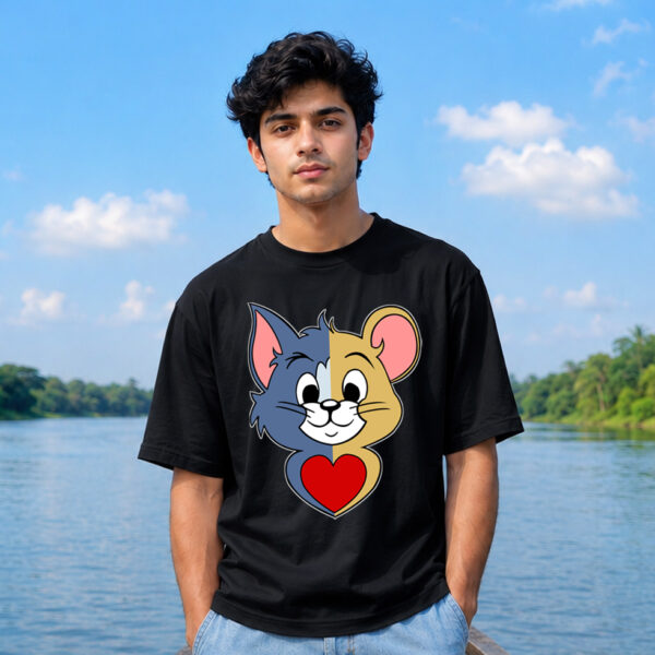 TOM AND JERRY COMBO  Premium Cotton T-Shirt (Unisex | 180 GSM)